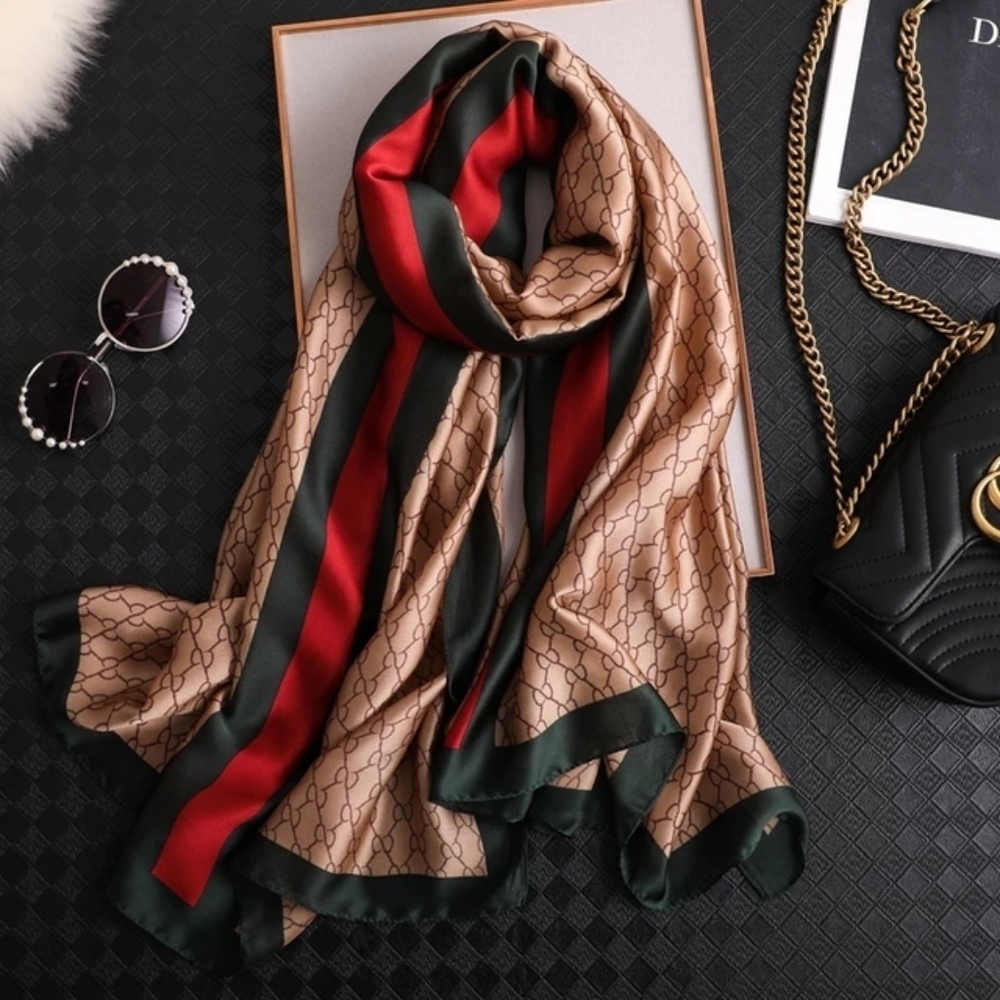 Miss Genesis Long Silky Scarf - 2 Different Colors